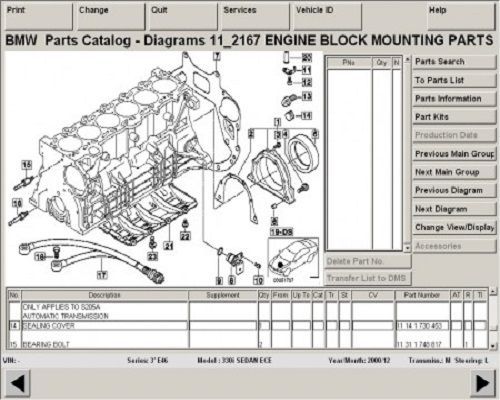 BMW EPC ETK Electronic Parts Catalogue